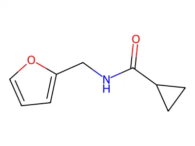 N-(furan-2-ylmethyl)cyclopropanecarboxamide structure