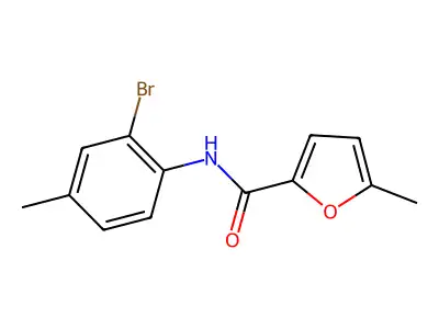 N-(2-bromo-4-methylphenyl)-5-methylfuran-2-carboxamide structure