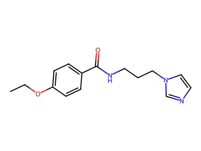 4-ethoxy-N-(3-imidazol-1-ylpropyl)benzamide structure