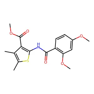Methyl 2-[(2,4-dimethoxybenzoyl)amino]-4,5-dimethylthiophene-3-carboxylate structure