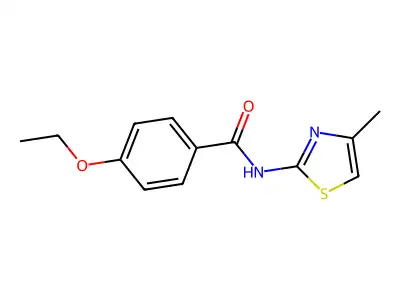 4-ethoxy-N-(4-methyl-1,3-thiazol-2-yl)benzamide structure