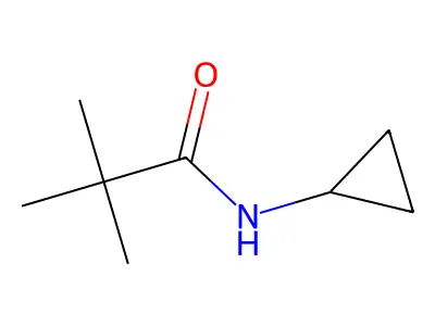 N-cyclopropyl-2,2-dimethyl-propanamide structure