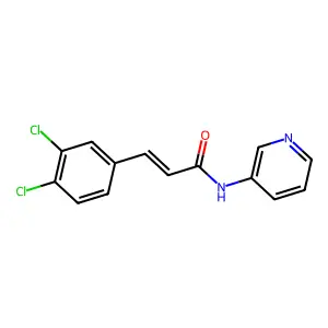 3-(3,4-dichlorophenyl)-N-(3-pyridinyl)acrylamide structure