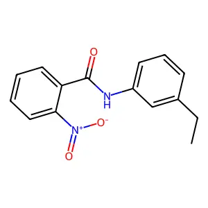 N-(3-乙基苯基)-2-硝基苯甲酰胺 structure