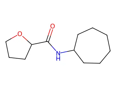 N-cycloheptyloxolane-2-carboxamide structure