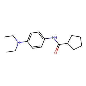 N-[4-(diethylamino)phenyl]cyclopentanecarboxamide structure