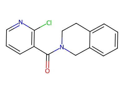 (2-Chloro-3-pyridinyl)[3,4-dihydro-2(1H)-isoquinolinyl]methanone structure