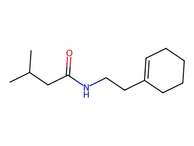 N-[2-(cyclohexen-1-yl)ethyl]-3-methylbutanamide structure