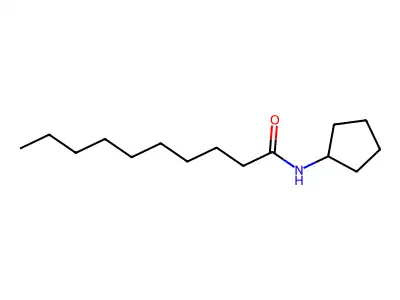 N-cyclopentyldecanamide structure