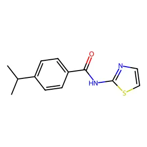 4-(Propan-2-yl)-N-(1,3-thiazol-2-yl)benzamide structure