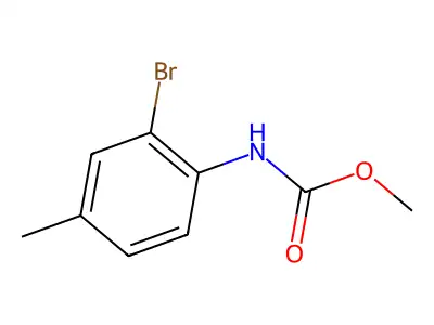 methyl N-(2-bromo-4-methylphenyl)carbamate structure