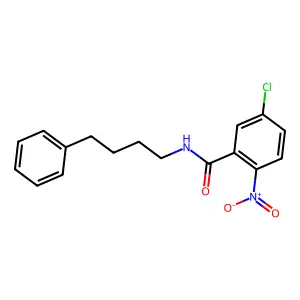 5-chloro-2-nitro-N-(4-phenylbutyl)benzamide structure