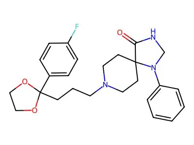 Spiperone ketal structure