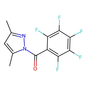 (3,5-dimethyl-1H-pyrazol-1-yl)(pentafluorophenyl)methanone structure