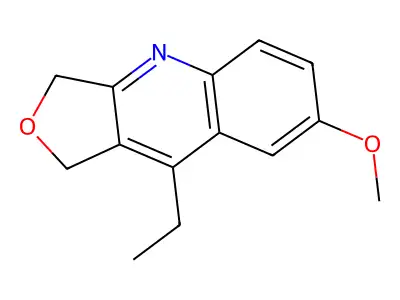 9-Ethyl-7-methoxy-1,3-dihydrofuro[3,4-b]quinoline structure