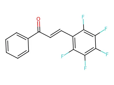 3-(Pentafluorophenyl)-1-phenyl-prop-2-en-1-one structure