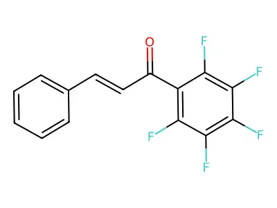 1-(Pentafluorophenyl)-3-phenylprop-2-en-1-one structure