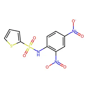 N-(2,4-dinitrophenyl)thiophene-2-sulfonamide structure