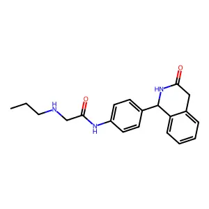 Acetanilide, 4'-(3-oxo-1,2,3,4-tetrahydro-1-isoquinolyl)-2-(propylamino)- structure