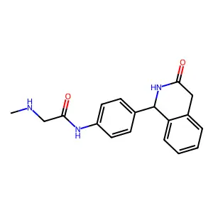 Acetanilide, 2-(methylamino)-4'-(3-oxo-1,2,3,4-tetrahydro-1-isoquinolyl)- structure
