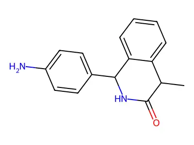 3(2H)-Isoquinolinone, 1,4-dihydro-1-(4-aminophenyl)-4-methyl- structure