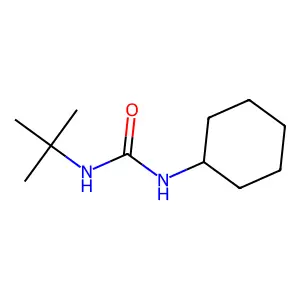 1-Tert-butyl-3-cyclohexylurea structure