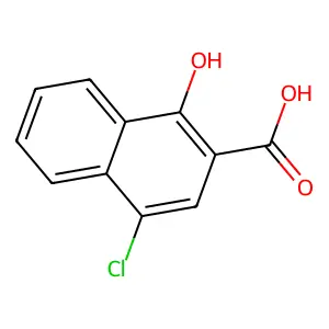 4-氯-1-羟基-2-萘甲酸 structure
