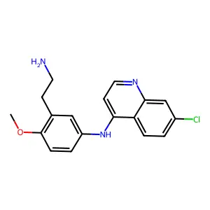 N-(3-(2-Aminoethyl)-4-methoxyphenyl)-7-chloro-4-quinolinamine structure