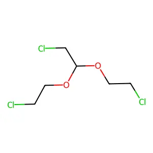 Ethane, 2-chloro-1,1-bis(2-chloroethoxy)- structure