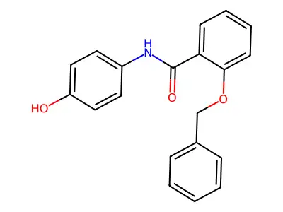 N-(4-Hydroxyphenyl)-2-(phenylmethoxy)benzamide structure