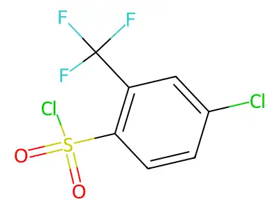 4-Chloro-2-(trifluoromethyl)benzene-1-sulfonyl chloride structure