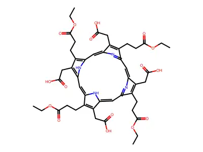 Uroporphyrin I octaethyl ester structure