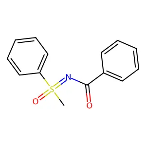 Sulfoximine, N-benzoyl-S-methyl-S-phenyl- structure