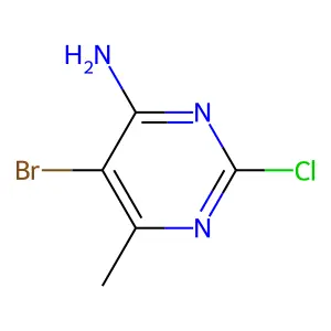 5-Bromo-2-chloro-6-methylpyrimidin-4-amine structure