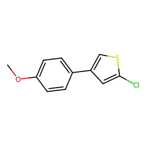 2-Chloro-4-(4-methoxyphenyl)thiophene structure