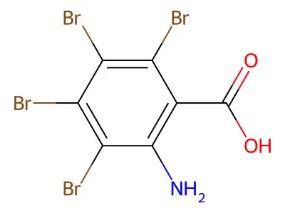 2-Amino-3,4,5,6-tetrabromobenzoic acid structure