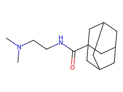 Tricyclo(3.3.1.1(sup 3,7))decane-1-carboxamide, N-(2-(dimethylamino)ethyl)- structure