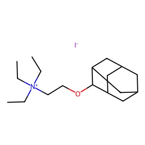 Ammonium, (2-(2-adamantyloxy)ethyl)triethyl-, iodide structure