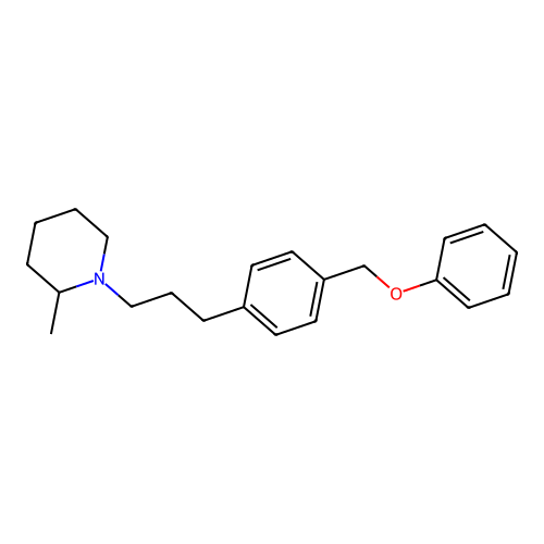 Piperidine, 2-methyl-1-(3-(p-phenoxymethylphenyl)propyl)- structure