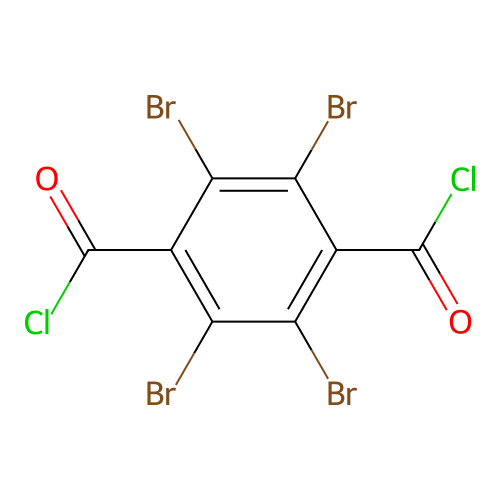 Terephthaloyl chloride, tetrabromo- structure