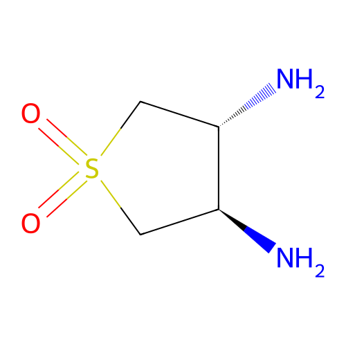 (3R,4R)-1,1-dioxothiolane-3,4-diamine structure