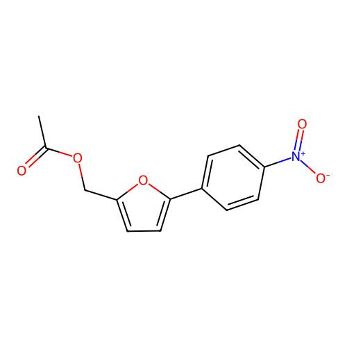 [5-(4-Nitrophenyl)furan-2-yl]methyl acetate structure