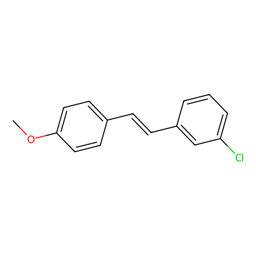 1-Chloro-3-[2-(4-methoxyphenyl)ethenyl]benzene structure