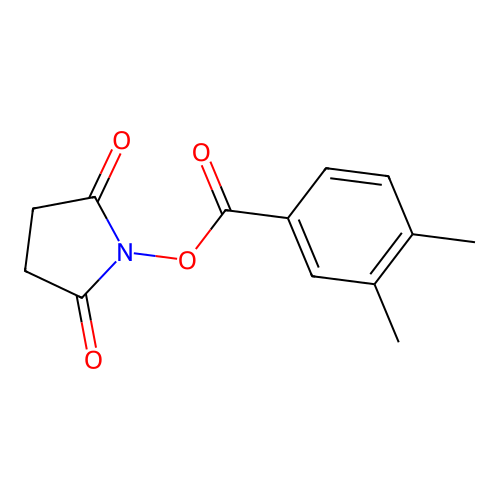 2,5-Pyrrolidinedione, 1-[(3,4-dimethylbenzoyl)oxy]- structure