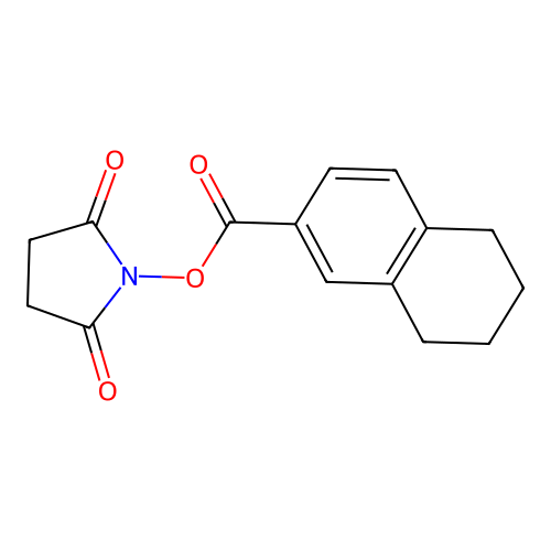 N-(5,6,7,8-Tetrahydro-2-naphthoyloxy)succinimide structure