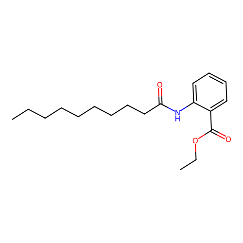 Ethyl 2-(decanoylamino)benzoate structure