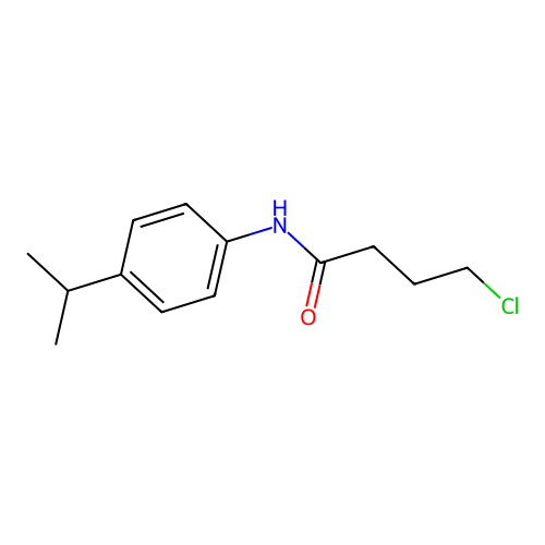 4-chloro-N-(4-propan-2-ylphenyl)butanamide structure