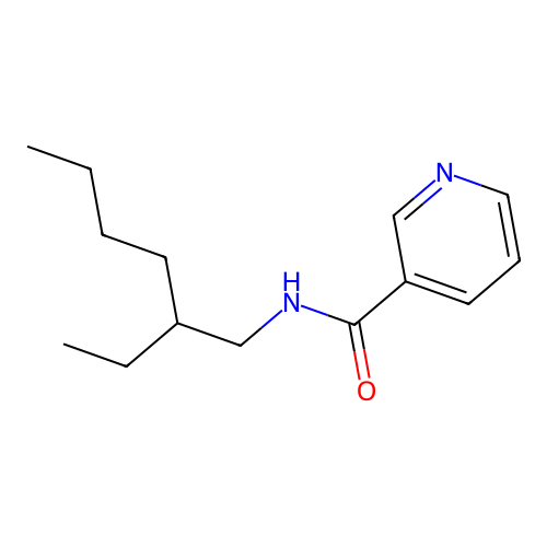 N-(2-ethylhexyl)pyridine-3-carboxamide structure