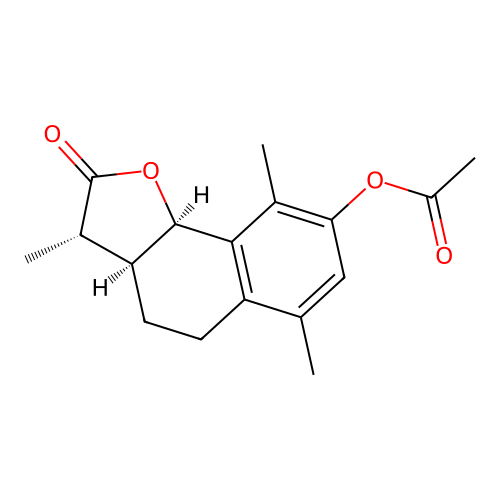 Acetyl-alpha-desmotroposantonin structure