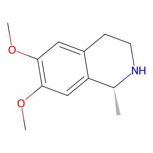 (R)-6,7-dimethoxy-1-methyl-1,2,3,4-tetrahydroisoquinoline structure